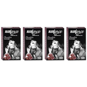 Manforce Chocolate flavor condom 10 Pcs x Pack of 4