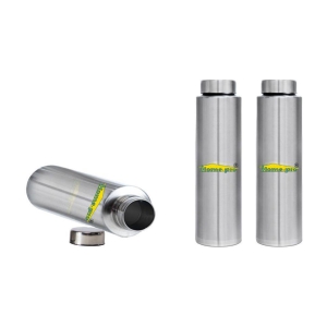 HomePro - Stainless Steel Bottle 100% leak proof Pack of 3 for Home | Gym | Fridge | School | Office | Trekking & Hiking Bottle - Silver