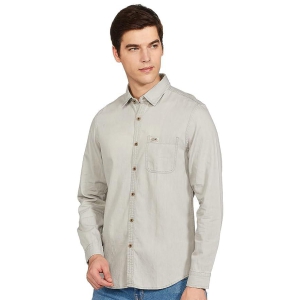 Mens Plane Casual Shirts cream color