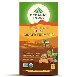 Organic India Ginger Turmeric 25 Tea Beg