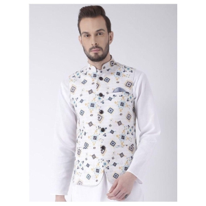 Hangup Multi Cotton Blend Nehru Jacket - None