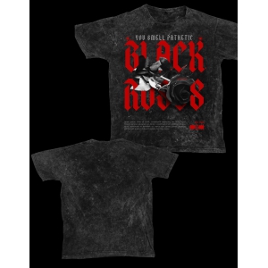 Black Roses Oversized Stone Wash Tshirt-M