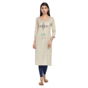 alena-beige-cotton-womens-straight-kurti-l