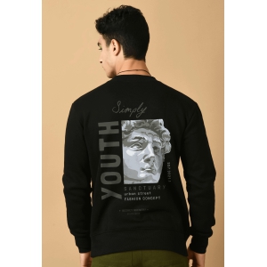 Youth Printed Black Sweatshirt By Offmint-S