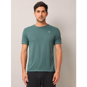 Technosport Green Polyester Slim Fit Men's Sports T-Shirt ( Pack of 1 ) - None