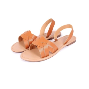 WOMEN Premium Tan Flat Sandals