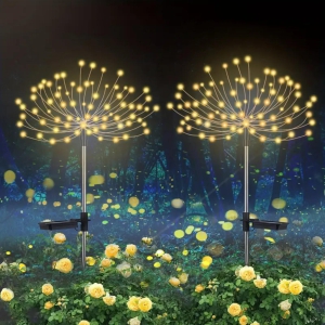 M70 Solar Powered Firework Fairy Lights-Warm White