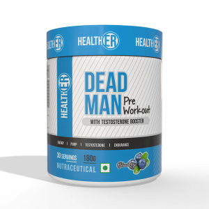 DeadMan Pre Workout with Testosterone Booster for Men & Women-Blueberry