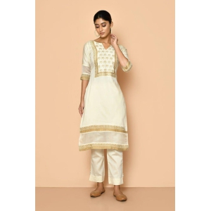 Elly handloom maheshwari silk kurta set for women