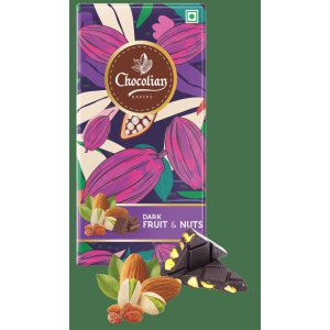 Chocolian Bakers Fruit & Nut Dark Chocolate Bar | 100% Veg | Eggless |