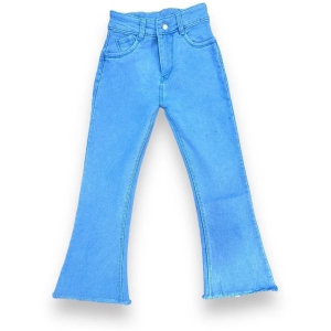 ICONIC ME- Kids Girls New Trendy Light Blue Bootcut Denim Jeans - None