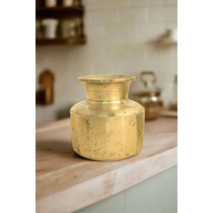 Vintage Brass  Pot