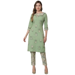 SHOPPING QUEEN Women's Viscose Straight Kurta Pant Set