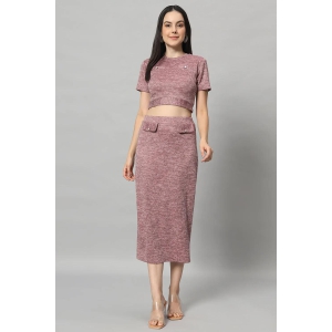 Women Pink Co-Ord Set Winter-S