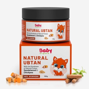 BabyOrgano Natural Ubtan | Skin Lightening and Tan Removal For Babies | Exfoliates dead skin cells | Safe for New Borns-Pack Of 3