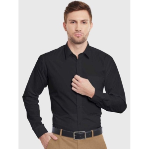 Life Roads - Black Cotton Slim Fit Men's Formal Shirt ( Pack of 1 ) - None