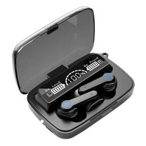Tecsox Max19 Airbuds In Ear Bluetooth Earphone 5 Hours Playback Bluetooth IPX4(Splash Proof) Powerfull Bass -Bluetooth V 5.1 Black
