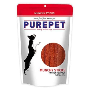 Purepet Munchy Sticks, Mutton Flavour, Dog Treats, 400 g