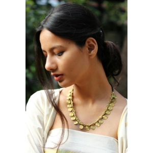 Dhokra Spiral Necklace By Qurcha