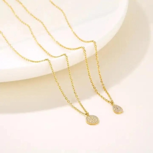 Round Zircon Necklace