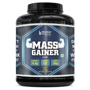 BHUMIJA LIFESCIENCES Mass Weight Gainer Supplement 3 kg Weight Gainer Powder