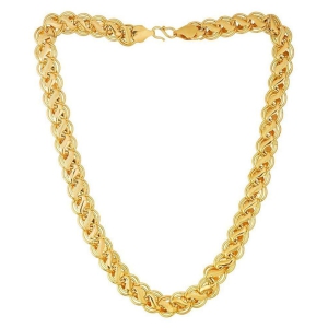 H M PRODUCT - Gold Plated Chain ( Pack of 1 ) - Golden