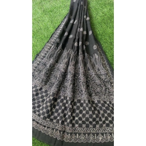 Kota Doria Saree-BLACK & WHITE / KOTA DORIA PURE COTTON