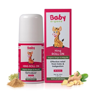 BabyOrgano Hing Roll On | Gives Relief from Colic Pain, Constipation and Indigestion in Infants and Kids | 100% Ayurvedic