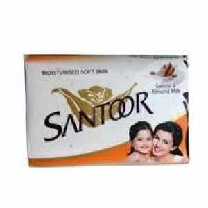 Santoor Sandal And Almond Milk Soap 100g