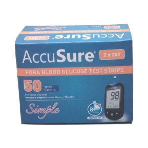 Accusure Simple Meter 50 strips pack only without Outer Box Expiry March 2024