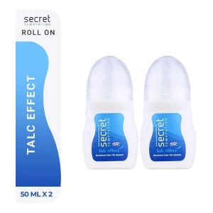 secret temptation Talc Effect Deodorant Roll-on - For Women (100 ml, Pack of 2)