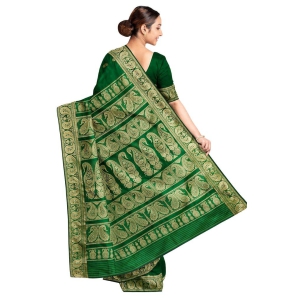 Baluchari Silk Saree Green