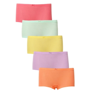 Girls Boyshorts Multicolor Combo Pack of 5-7-8 Y