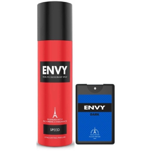 Envy Speed Deodorant & Dark Pocket Perfume Deodorant Spray for Men 138 ml ( Pack of 2 )