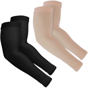 OLIVE OPS - Multicolor Solid Riding Sleeves ( Set of 2 ) - Free Size