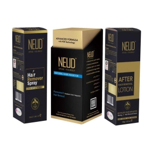 NEUD Ultimate Combo of Hair Inhibitor 80 g Hair Removal Spray 100 ml and After Hair Removal Lotion 100 g