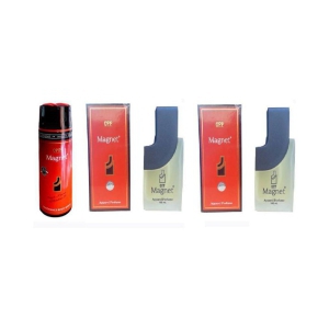 OPP 1 Magnet Fragrance Body spray 200 ml and 2 Magnet Apparel Perfume 100 ml each, (Pack of 3) - 100ml