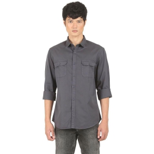 Ruggers - 100 Percent Cotton Regular Fit Grey Men's Casual Shirt ( Pack of 1 ) - None