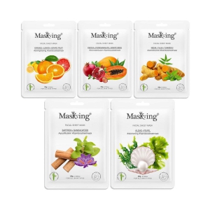 masking-bamboo-orange-papaya-neem-saffron-algae-face-sheet-mask-100-ml-pack-of-5