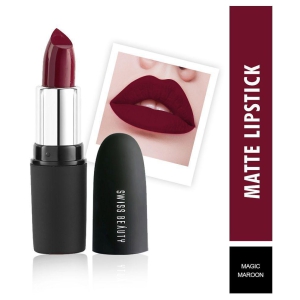 Swiss Beauty Matte Lipstick (Magic Maroon), 3.8gm