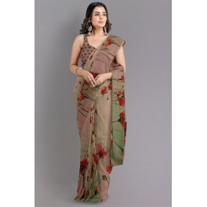 Organza Silk Saree with Digital Print