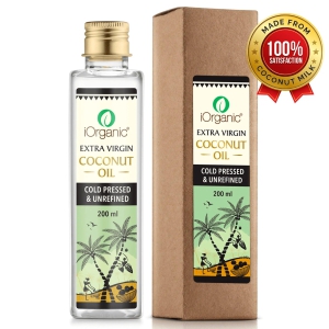 Cold Pressed Virgin Coconut Oil - From Coconut Milk (200 ml)-200 ml (PET Bottle)