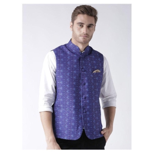 Hangup Multi Cotton Blend Nehru Jacket - None