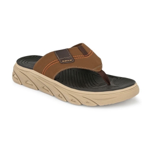 softio Tan Slide Flip flop - None