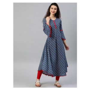 yash-gallery-blue-cotton-womens-asymmetrical-kurti-pack-of-1-xxl