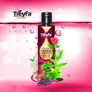 Treyfa Coconut Herbal Miracle hair oil for complete hair care essentials
