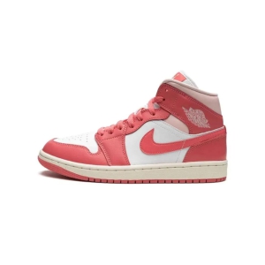 Jordan 1 Mid Strawberries and Cream (W)-PINK / UK 5