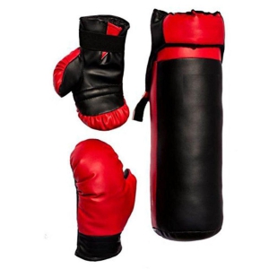 WOLPHY Assorted Boxing Kit For Kids Age 4-10 Years (Bag + Head Gaurd + Boxing Gloves)