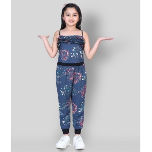 Naughty Ninos - Grey Rayon Girls Jumpsuit ( Pack of 1 ) - None