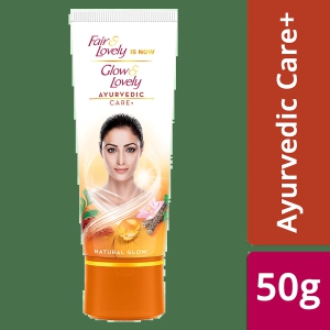 Glow & Lovely Natural Face Cream Ayurvedic Care+, 50 G Tube